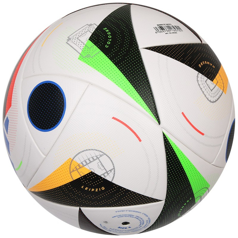 Futbalový lopta Adidas Euro24 Competition, veľkosť 5, farba bielo-zeleno-červenooranžová