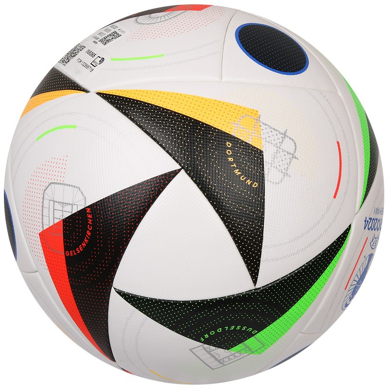 Futbalový lopta Adidas Euro24 Competition, veľkosť 5, farba bielo-zeleno-červenooranžová