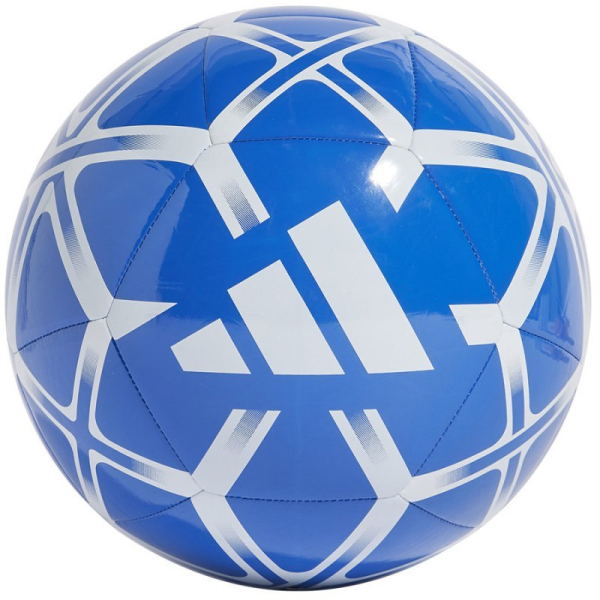 Futbalový lopta Adidas Starlancer Club, veľkosť 5, farba biela a modrá Futbalový lopta Adidas Starlancer Club, veľkosť 5, farba biela a modrá