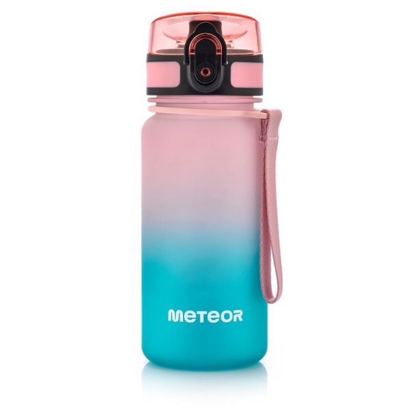 Športová fľaša Meteor 350 ml ružová/tyrkysová